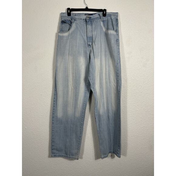 Vintage Y2K SouthPole Jeans Mens Denim Baggy Light Wash ActualMeasurements 35x33
